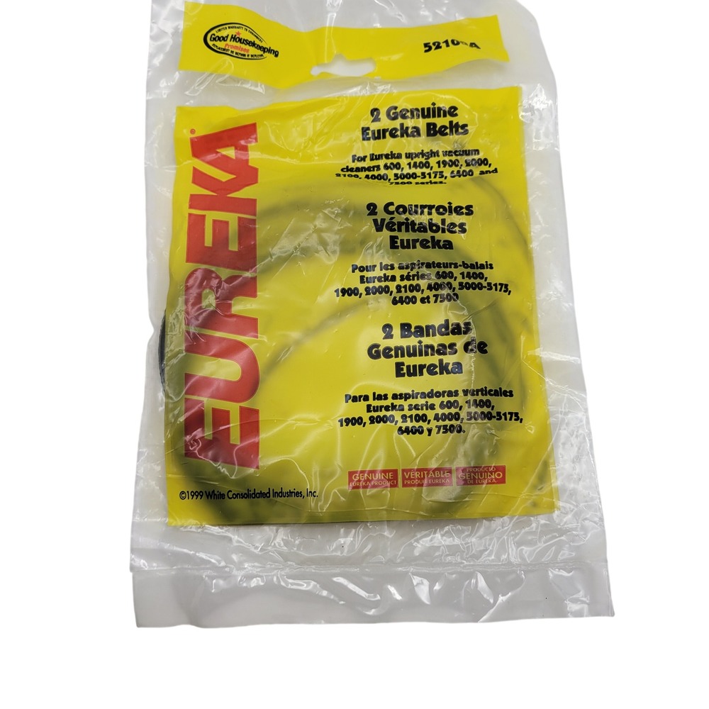 Eureka Genuine‎ Upright Vacuum Belts 2-Pack #52100A / 26712C NEW SEALED